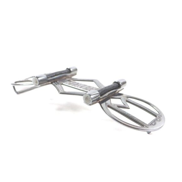 Hermes Touareg Hand Engraved Design Chrome Color Leather Use Belt Buckle SV 925 main image 7